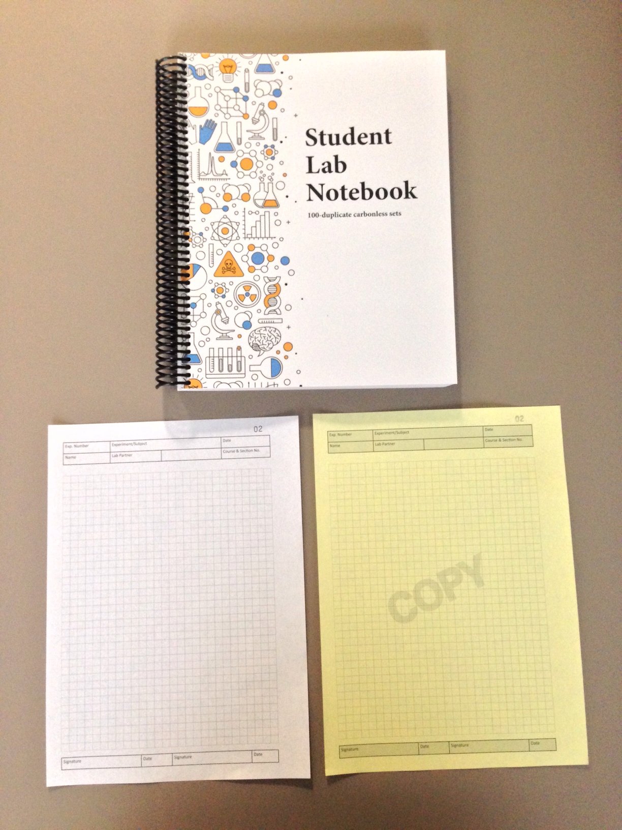 Carbonless Lab Notebooks XanEdu